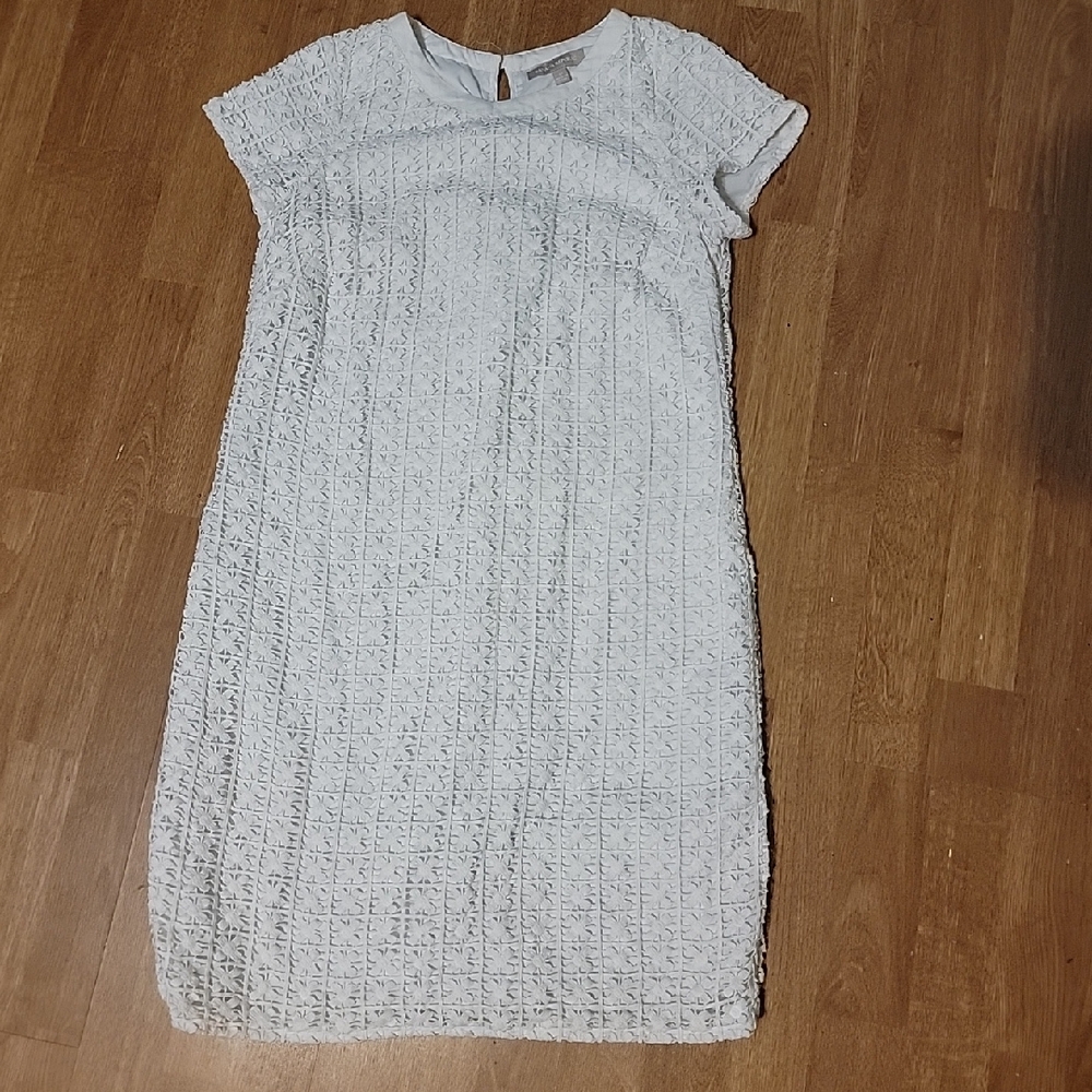 Banana Republic White Doily Dress